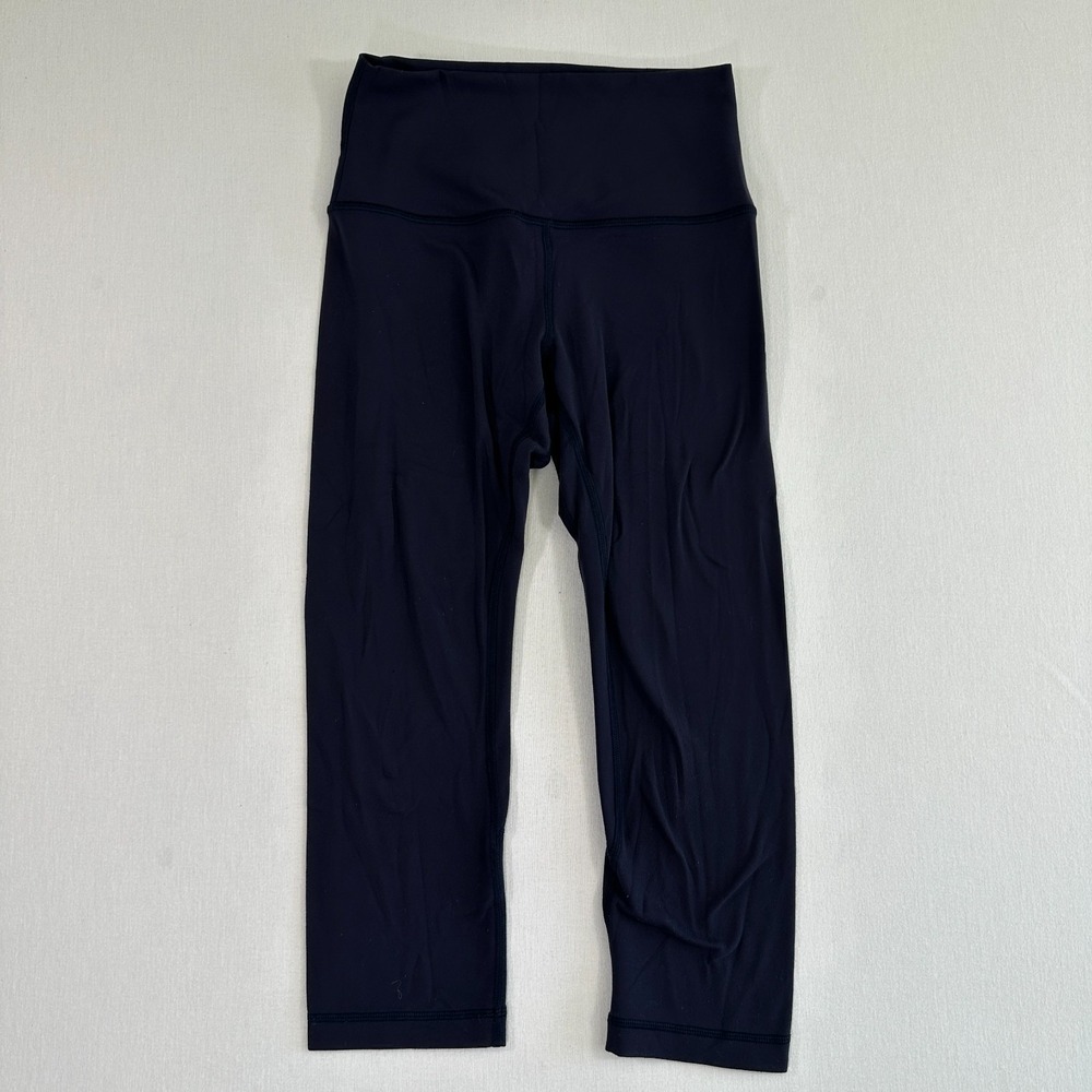 Lululemon True Navy Blue Align Crop 21" Active Leggings Women's Size 4 W6BGFS